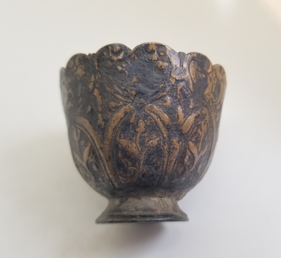 KABARTMA İŞÇİLİKLİ OSMANLI DÖNEMİ TOMBAK FİNCAN ZARFI