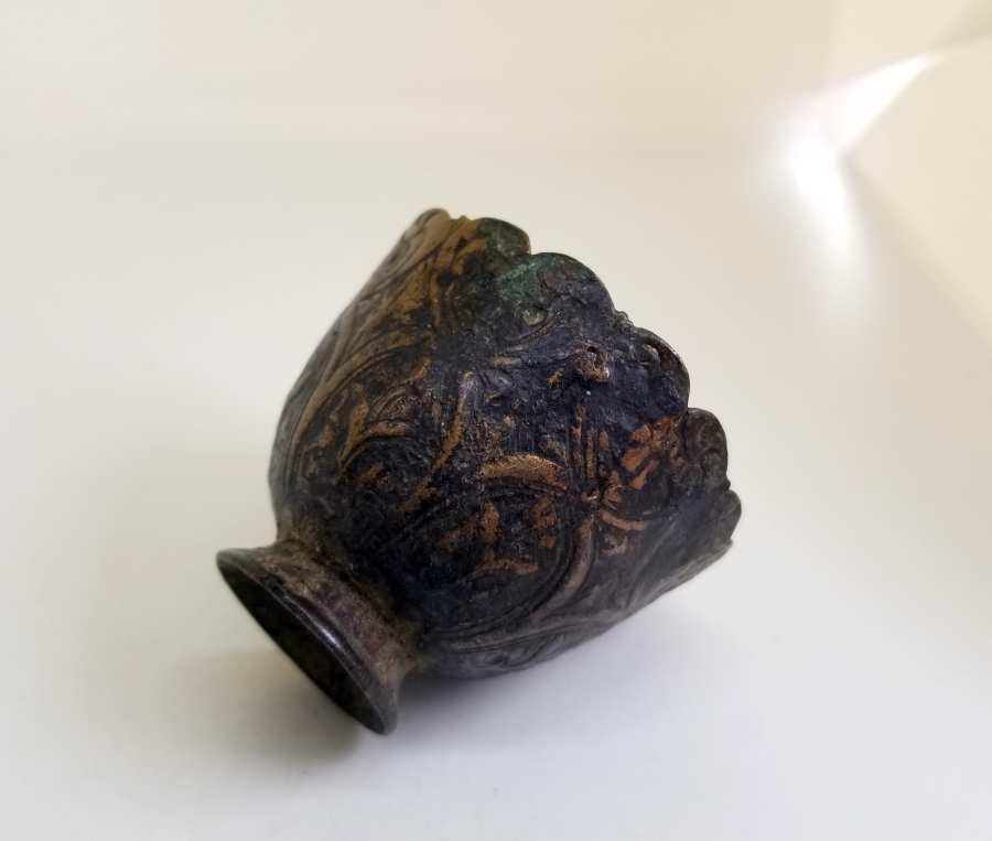 KABARTMA İŞÇİLİKLİ OSMANLI DÖNEMİ TOMBAK FİNCAN ZARFI