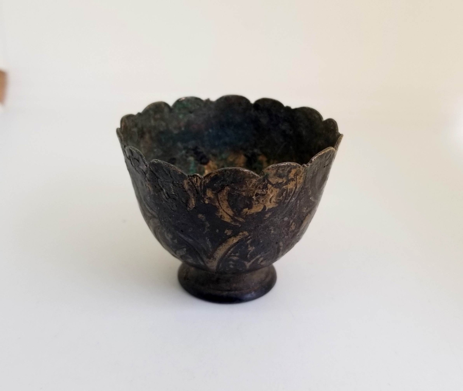 KABARTMA İŞÇİLİKLİ OSMANLI DÖNEMİ TOMBAK FİNCAN ZARFI