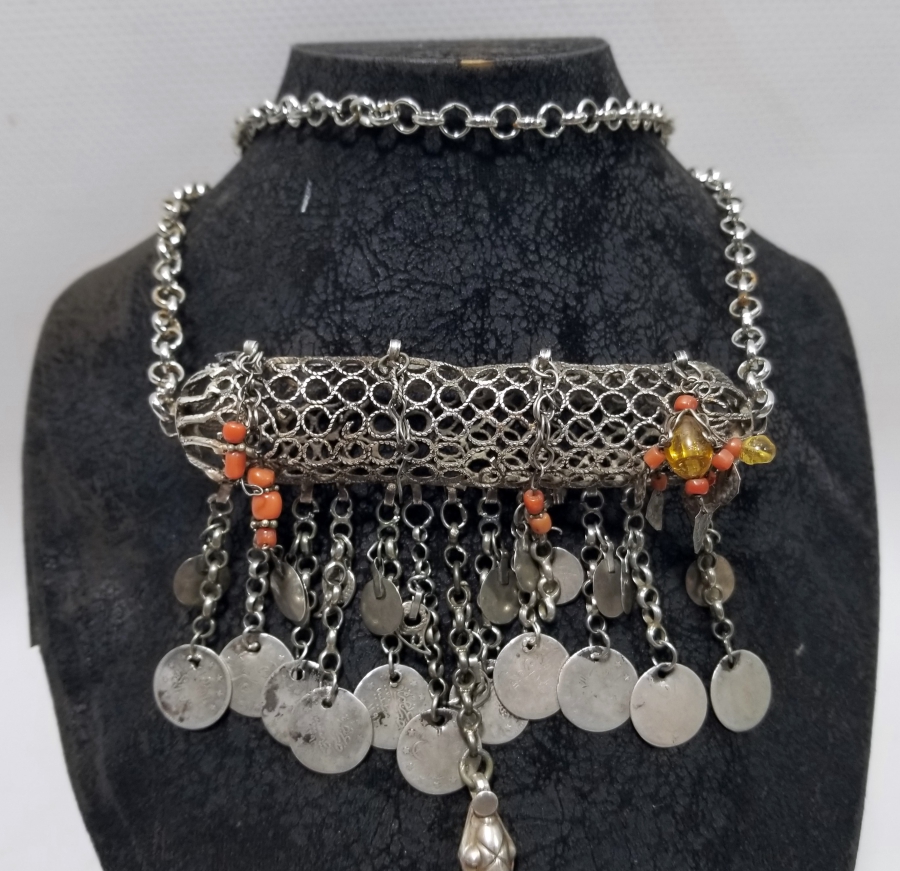 OSMANLI DÖNEMİ NADİR TİPTE MERCANLI HAMAYIL