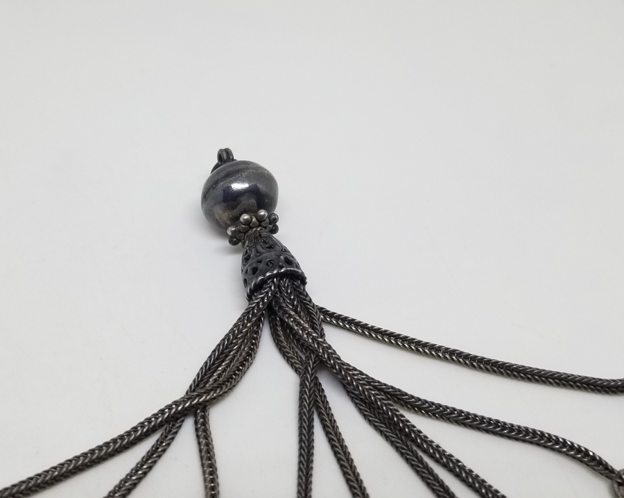 OSMANLI PARALI GÜMÜŞ TESPİH PÜSKÜLÜ