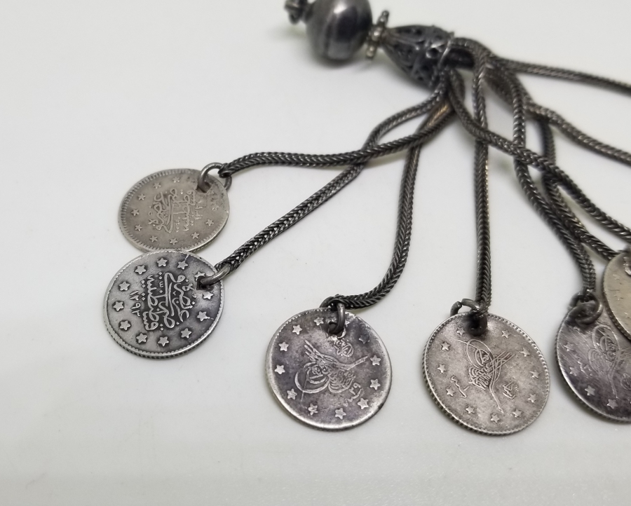 OSMANLI PARALI GÜMÜŞ TESPİH PÜSKÜLÜ