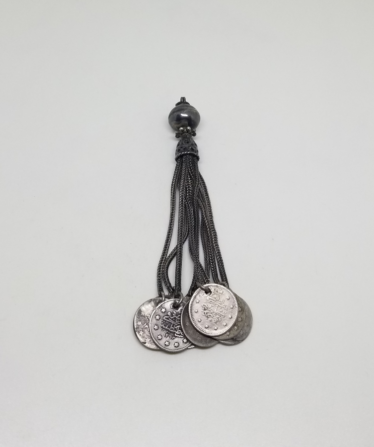 OSMANLI PARALI GÜMÜŞ TESPİH PÜSKÜLÜ