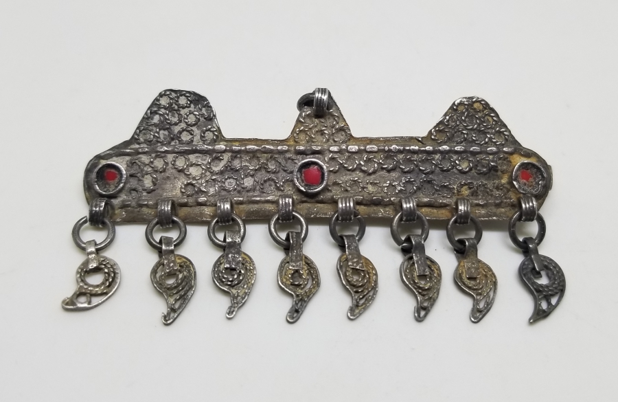 OSMANLI DÖNEMİ GÜHERZE İŞÇİLİKLİ NADİR GÜMÜŞ TOKA