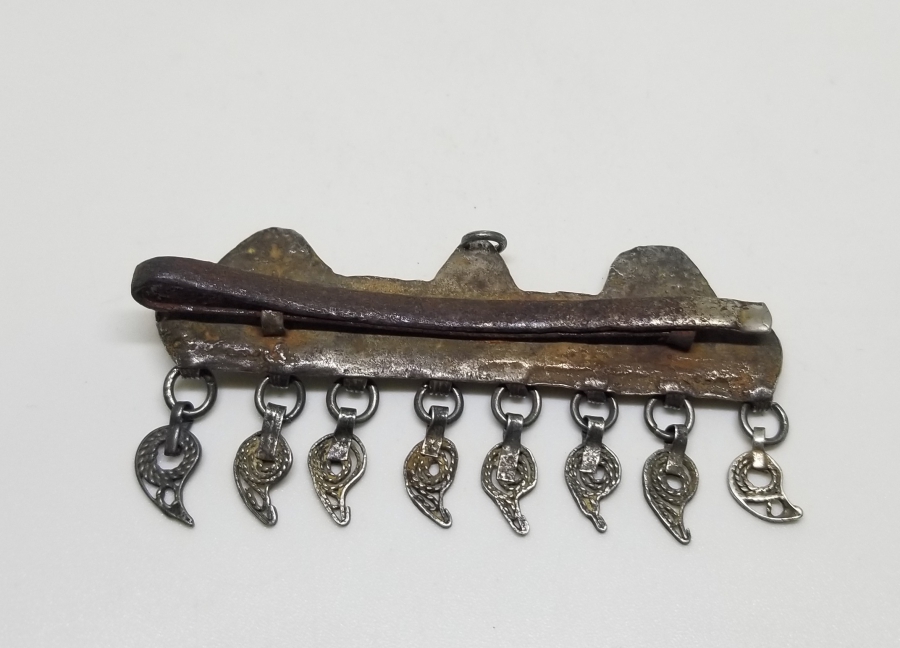 OSMANLI DÖNEMİ GÜHERZE İŞÇİLİKLİ NADİR GÜMÜŞ TOKA