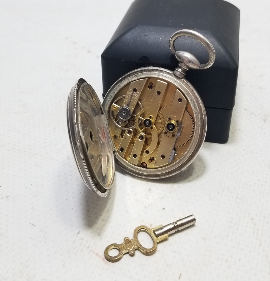 ORİJİNAL KURMA ANAHTARIYLA KUTUSUNDA OSMANLI DÖNEMİ KURMALI CEP SAATİ