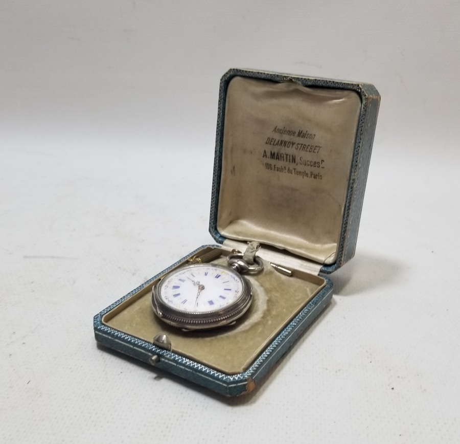 ORİJİNAL KURMA ANAHTARIYLA KUTUSUNDA OSMANLI DÖNEMİ KURMALI CEP SAATİ