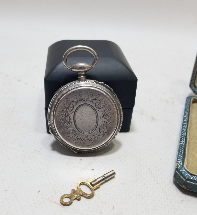 ORİJİNAL KURMA ANAHTARIYLA KUTUSUNDA OSMANLI DÖNEMİ KURMALI CEP SAATİ