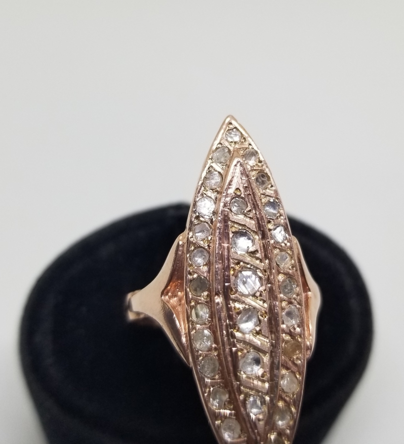 MEKİK FORMLU ELMAS YÜZÜK