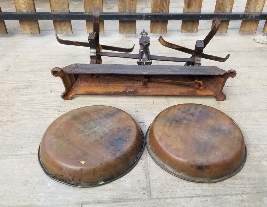 CUMHURİYET BAŞLARI EL YAPIMI ANTİKA TERAZİ