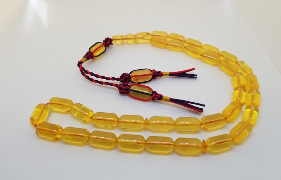 ÖZEL YAPIM DAMLA KEHRİBAR TESPİH