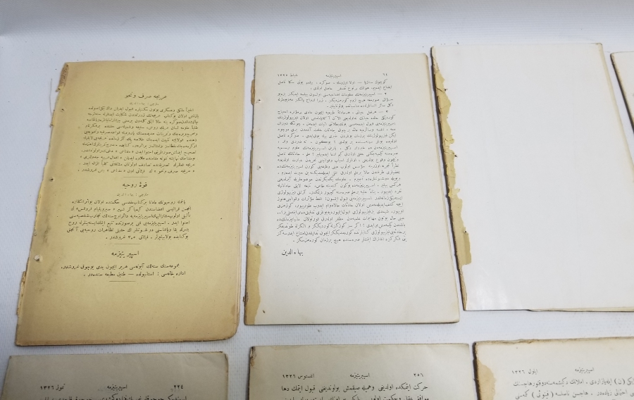 OSMANLI DÖNEMİ ÇOK NADİR İSPİRTİZMA DERGİLERİ LOTU