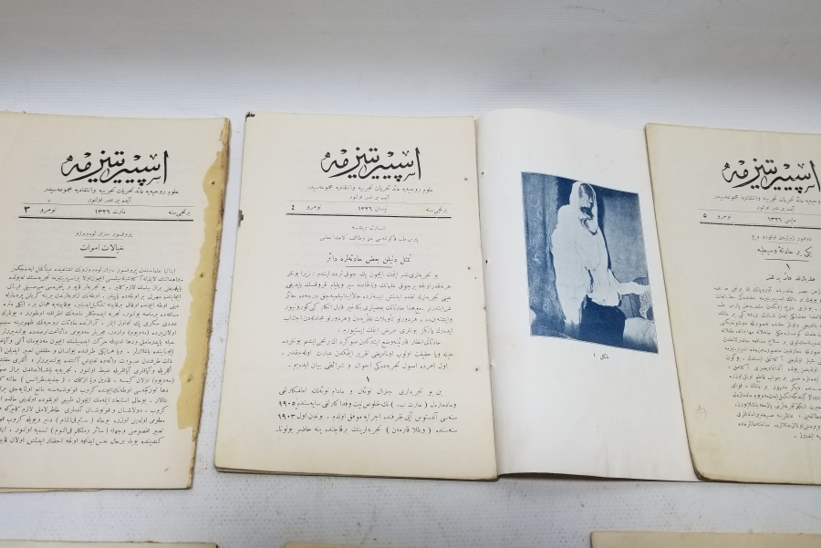 OSMANLI DÖNEMİ ÇOK NADİR İSPİRTİZMA DERGİLERİ LOTU