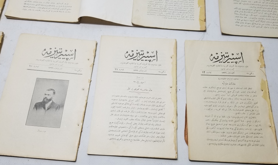 OSMANLI DÖNEMİ ÇOK NADİR İSPİRTİZMA DERGİLERİ LOTU