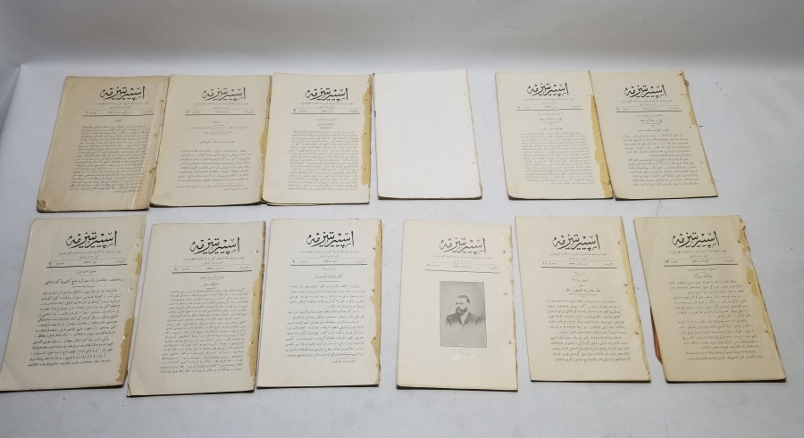 OSMANLI DÖNEMİ ÇOK NADİR İSPİRTİZMA DERGİLERİ LOTU