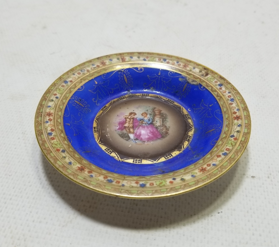 OSMANLI DÖNEMİ ALTIN VARAKLI FRANSIZ PORSELEN İKRAMLIK