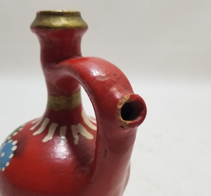 NADİR TİPTE EL BOYAMA ANTİKA ÇANAKKALE TESTİ