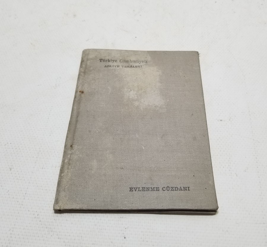 CUMHURİYET BAŞLARI ANTİKA EVLENME CÜZDANI