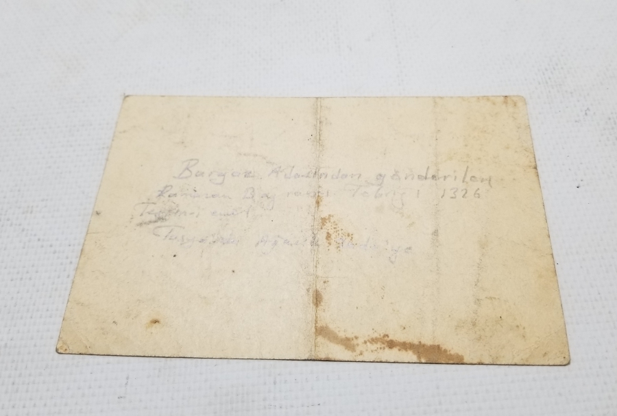 OSMANLI DÖNEMİ EL YAZMA TELGRAF