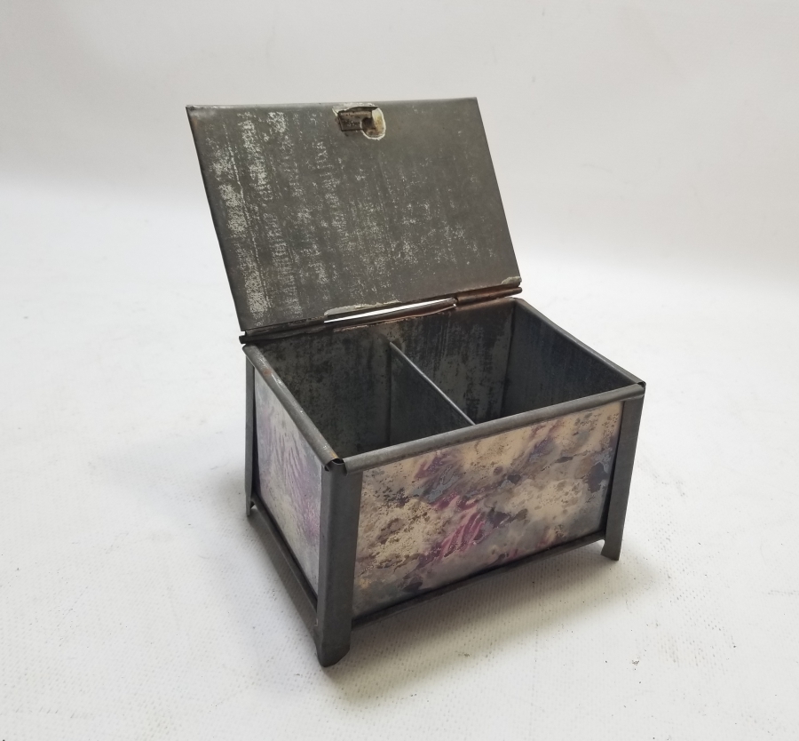 OSMANLI DÖNEMİ EL YAPIMI ÇİFT GÖZLÜ PUL KUTUSU