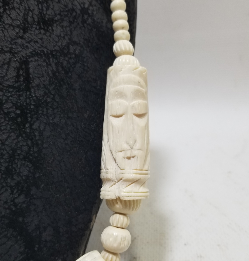 UZAKDOĞU YAPIMI ANTİKA KEMİK GERDANLIK