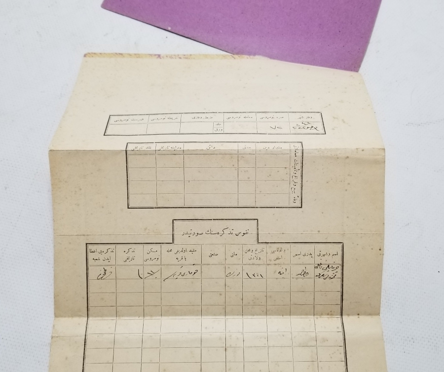 ORİJİNAL KARTONUNDA CUMHURİYET BAŞLARI SENED-İ HAKANİ - TAPU