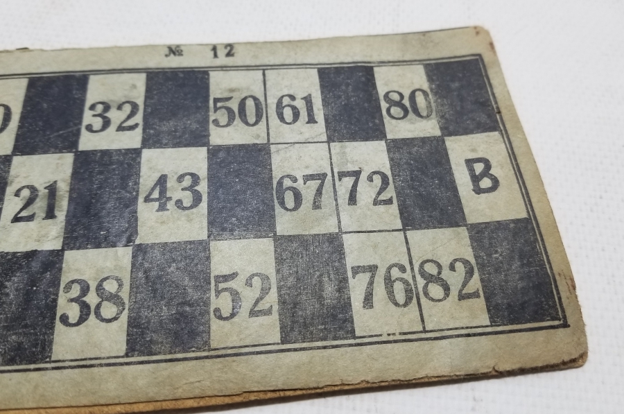 ÇİFT YÜZLÜ OSMANLI DÖNEMİ TOMBALA KAĞIDI