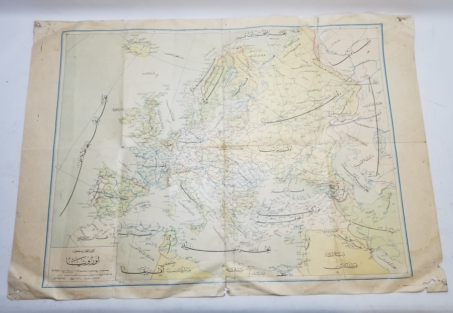 BÜYÜK BOY OSMANLI DÖNEMİ AVRUPA HARİTASI