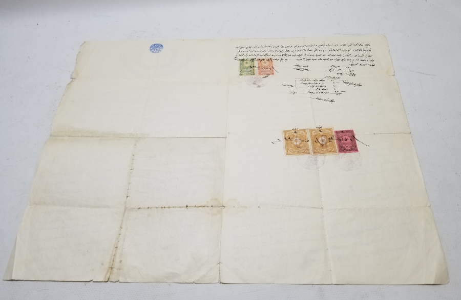 OSMANLI DÖNEMİ EL YAZMA BÜYÜK BOY HÜCCET