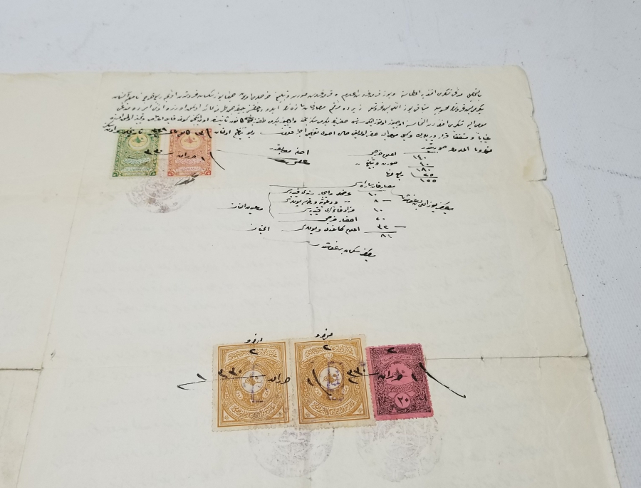 OSMANLI DÖNEMİ EL YAZMA BÜYÜK BOY HÜCCET