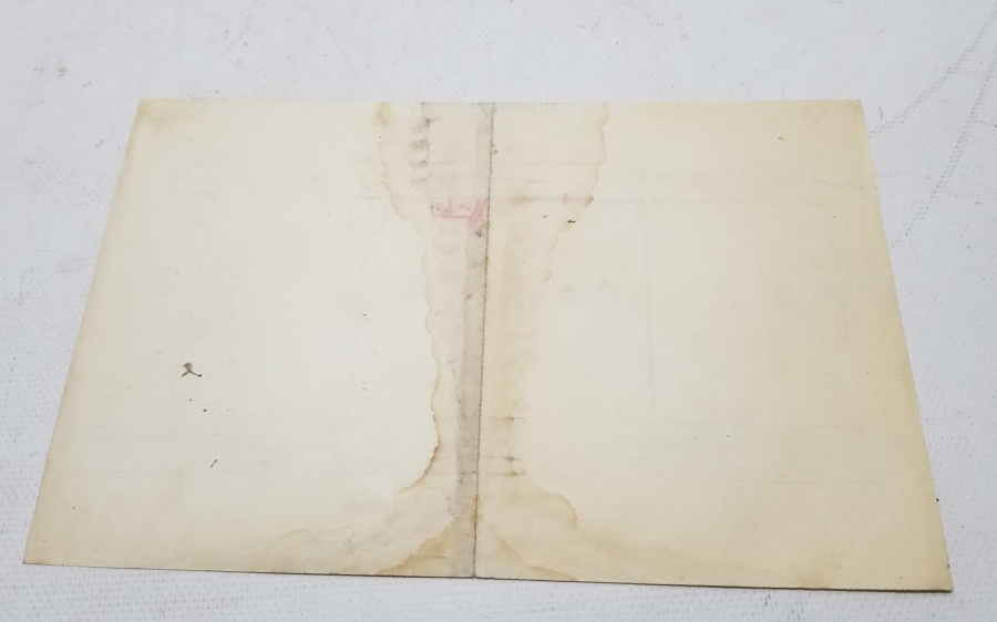 OSMANLI DÖNEMİ ÜZERİ YAZILI EL ÇİZİMİ MİMAR - MÜHENDİS PLANI