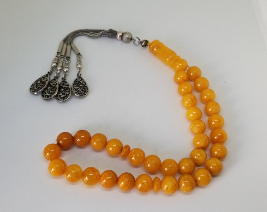 ÖZEL YAPIM PRES DAMLA KEHRİBAR TESPİH