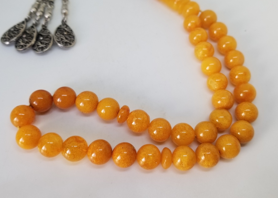 ÖZEL YAPIM PRES DAMLA KEHRİBAR TESPİH