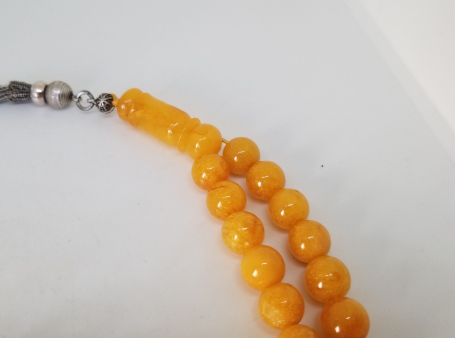 ÖZEL YAPIM PRES DAMLA KEHRİBAR TESPİH