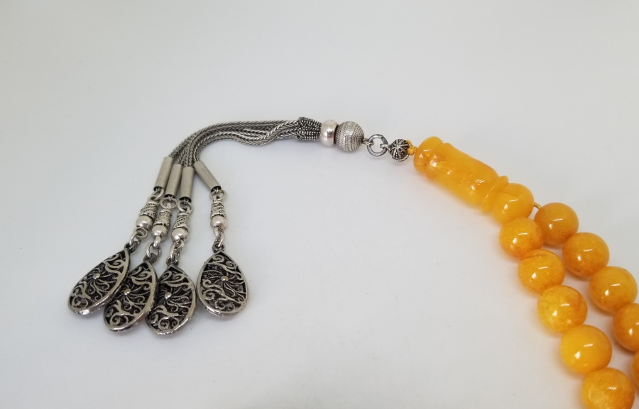 ÖZEL YAPIM PRES DAMLA KEHRİBAR TESPİH