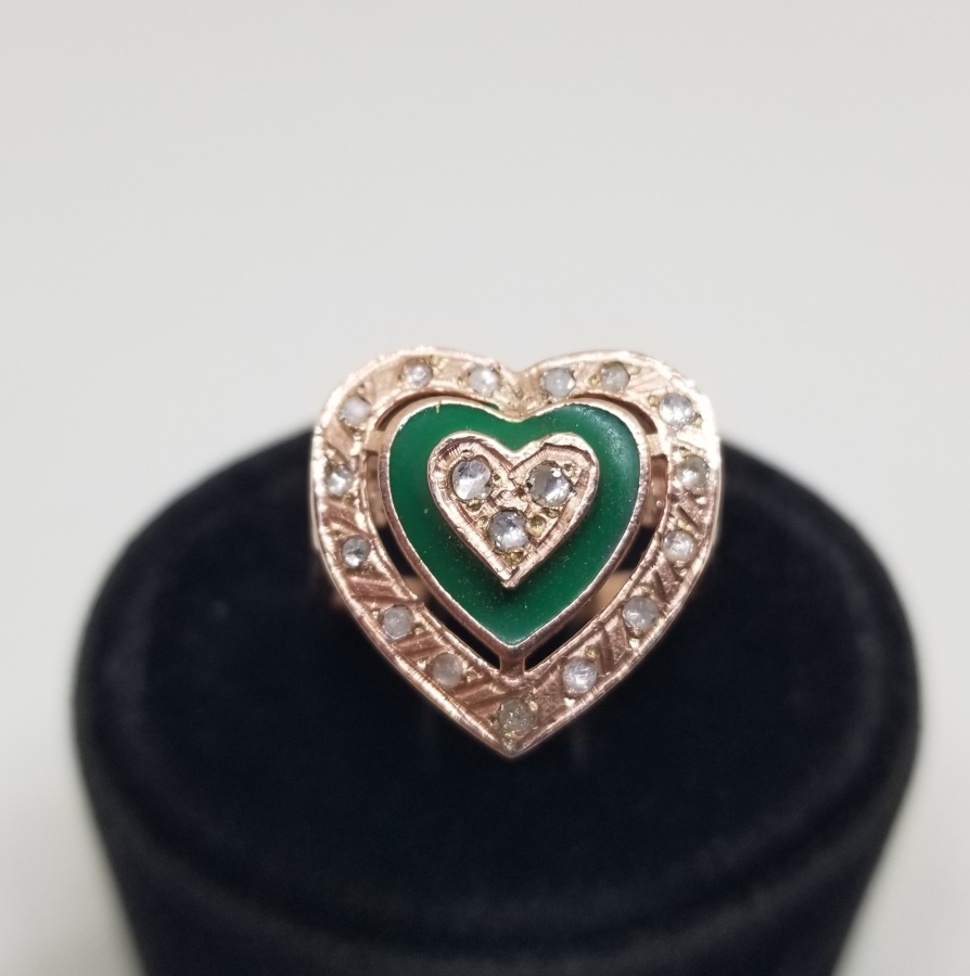 KALP FORMLU VE MİNE İŞÇİLİKLİ ÖZEL YAPIM YÜZÜK