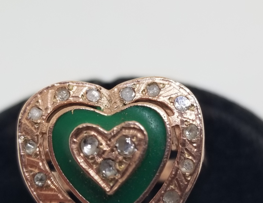 KALP FORMLU VE MİNE İŞÇİLİKLİ ÖZEL YAPIM YÜZÜK