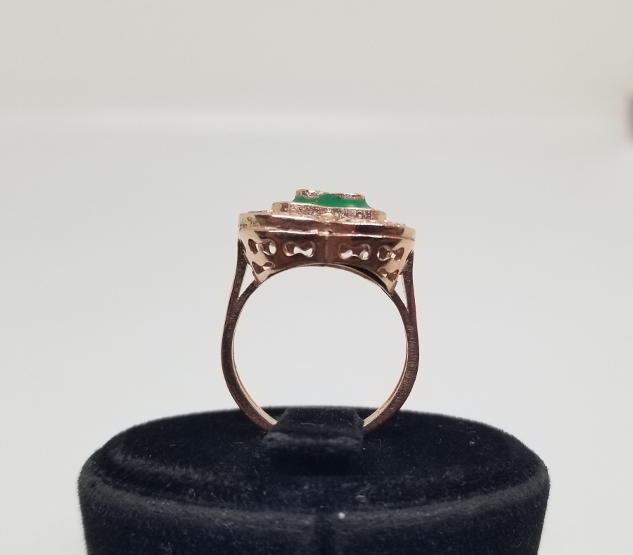 KALP FORMLU VE MİNE İŞÇİLİKLİ ÖZEL YAPIM YÜZÜK