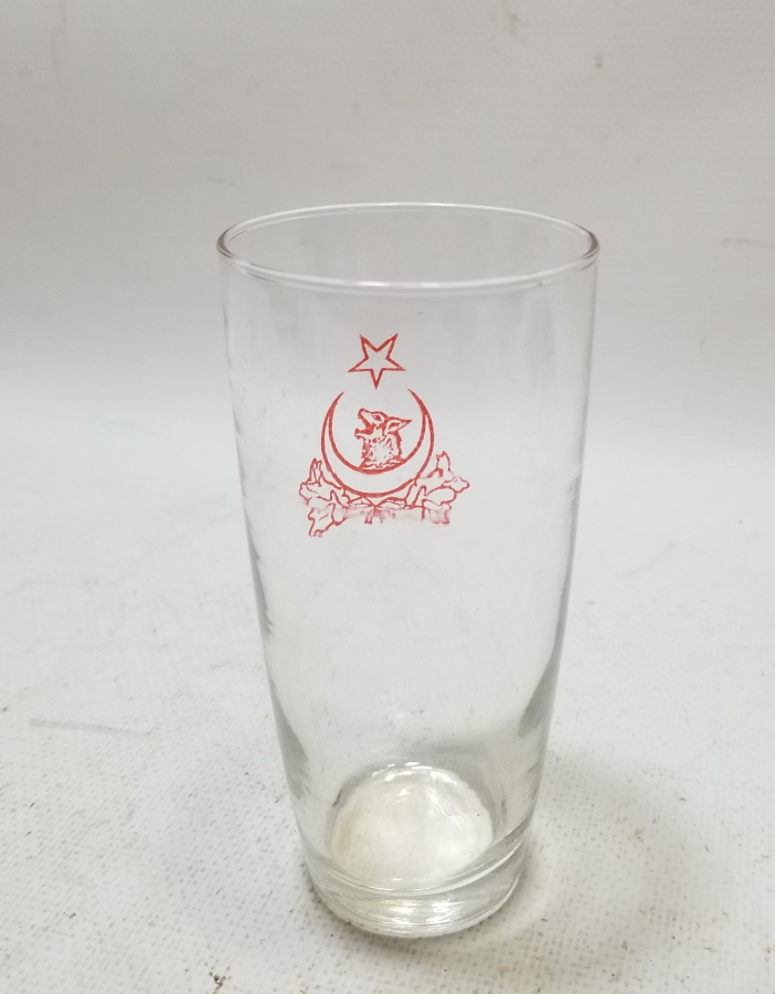 CUMHURİYET BAŞLARI ÇOK NADİR ÜZERİ BOZKURT VE AY YILDIZLI BARDAK