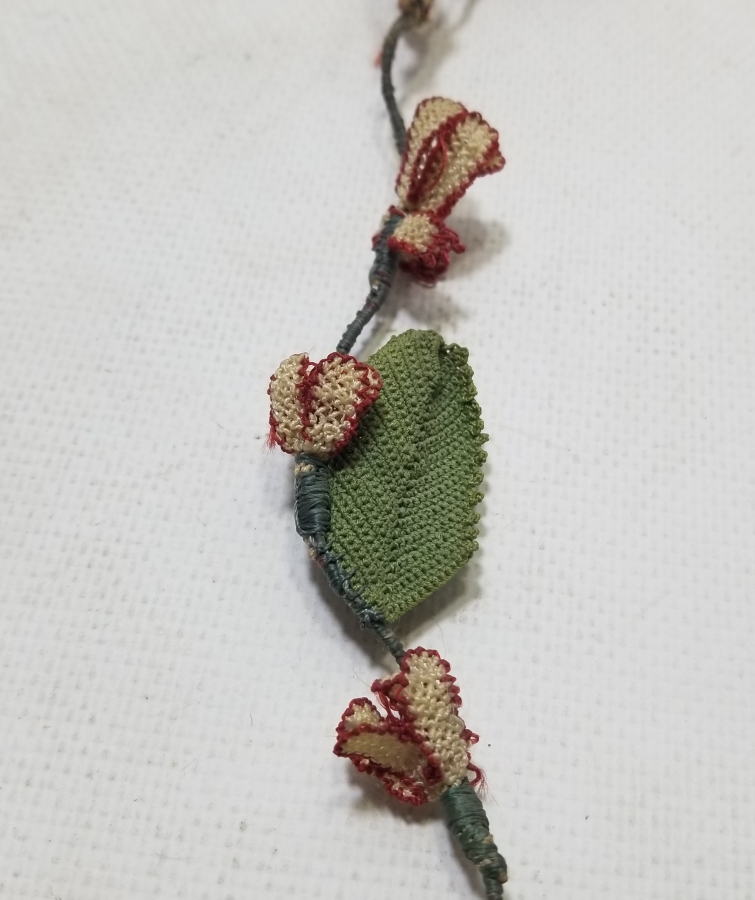 OSMANLI DÖNEMİ İĞNE OYALI KOZAK YÖRESİ NADİR GELİN ÇİÇEĞİ