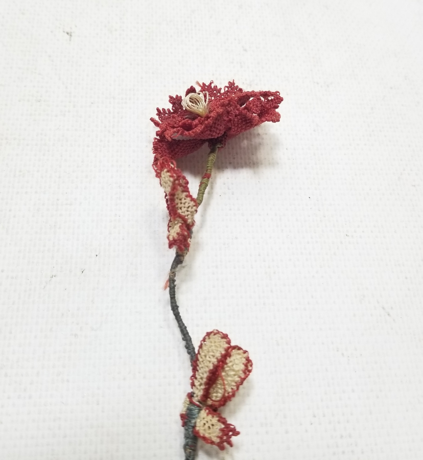 OSMANLI DÖNEMİ İĞNE OYALI KOZAK YÖRESİ NADİR GELİN ÇİÇEĞİ