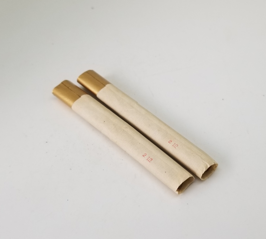 OSMANLI DÖNEMİ ALTIN VARAKLI KAĞITLI 2 ADET SİGARA