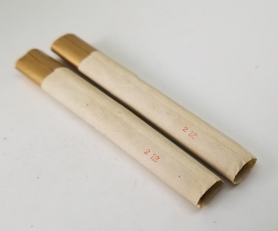 OSMANLI DÖNEMİ ALTIN VARAKLI KAĞITLI 2 ADET SİGARA