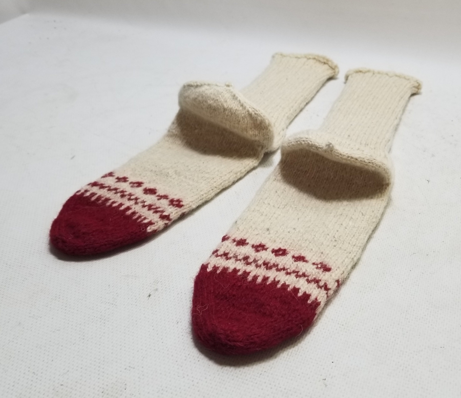 OSMANLI DÖNEMİ KULLANILMAMIŞ EL ÖRME ÇORAP