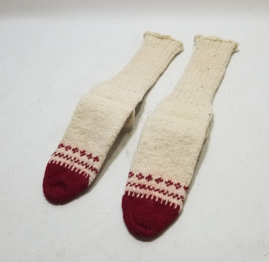 OSMANLI DÖNEMİ KULLANILMAMIŞ EL ÖRME ÇORAP