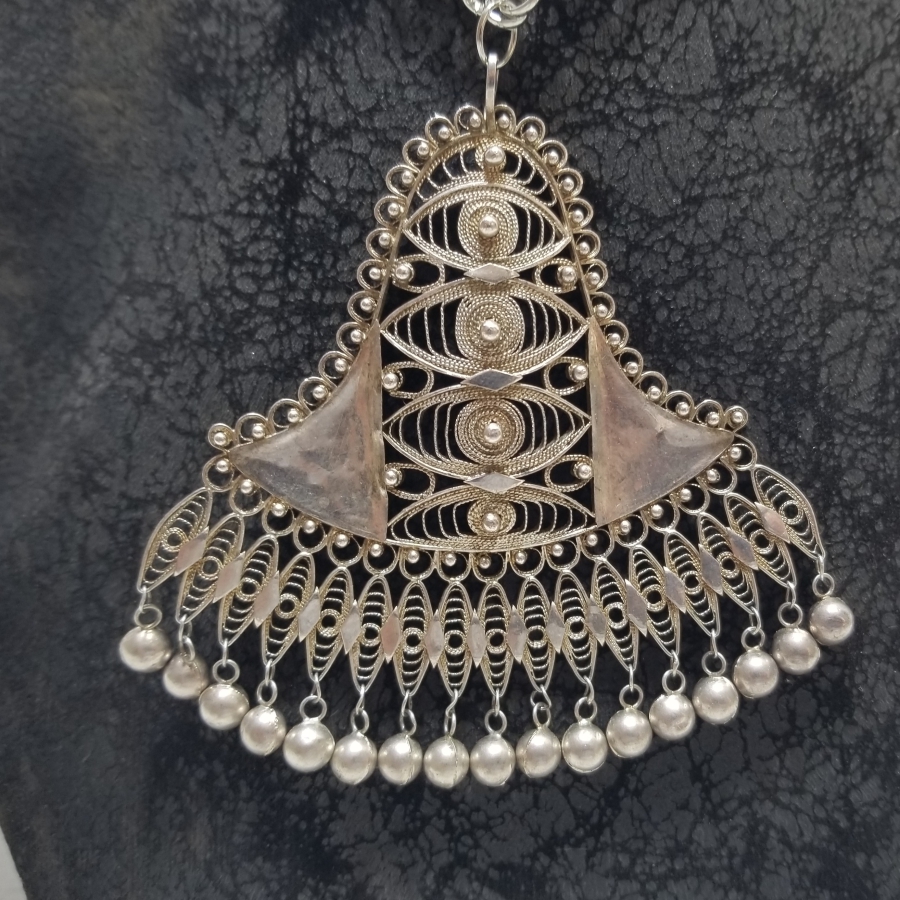 SAF GÜMÜŞTEN MAMUL ÖZEL YAPIM SÜRYANİ GERDANLIK