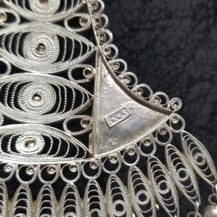 SAF GÜMÜŞTEN MAMUL ÖZEL YAPIM SÜRYANİ GERDANLIK