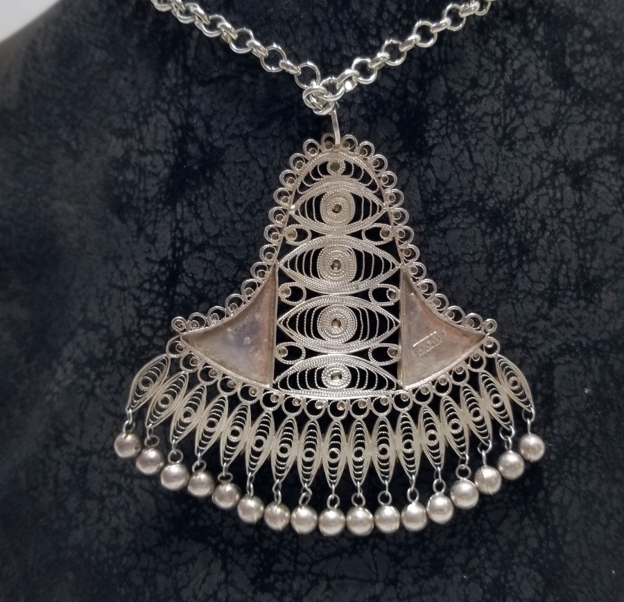 SAF GÜMÜŞTEN MAMUL ÖZEL YAPIM SÜRYANİ GERDANLIK