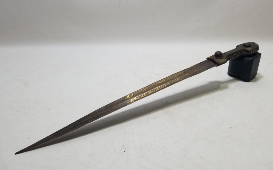 ALTIN ÇAKMA İŞÇİLİKLİ NADİR TİPTE OSMANLI DÖNEMİ ÇERKES KAMASI