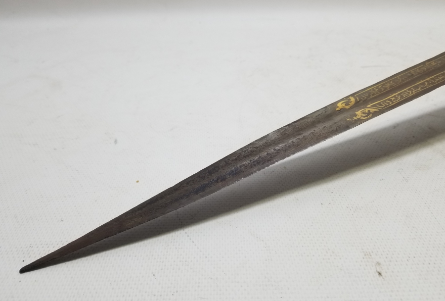 ALTIN ÇAKMA İŞÇİLİKLİ NADİR TİPTE OSMANLI DÖNEMİ ÇERKES KAMASI